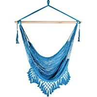 Los mejores  - Chihee Silla de Hamaca Silla Colgante supergrande Silla de Tejido de Cuerda de algodón Hilado Suave- Barra separadora de…